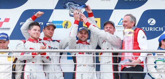 L'Audi vince la 24h del Nurburgring<br />Michela Cerruti chiude al sesto posto