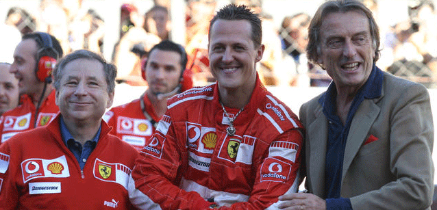 Due anni dal dramma di Schumi<br />I ricordi di Montezemolo<br />