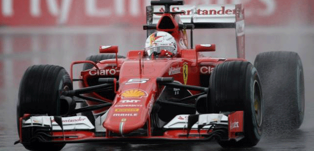 Raikkonen e Vettel nei test<br />bagnati di Pirelli a Le Castellet