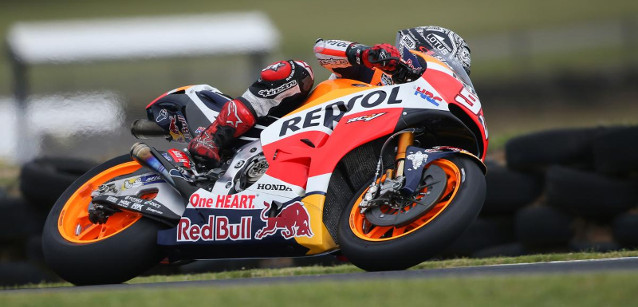 Phillip Island - 3° giorno<br />Marquez chiude davanti, tante cadute