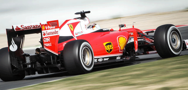 Test a Montmel&ograve; - 2° turno<br />Vettel leader, Hamilton "carroarmato"