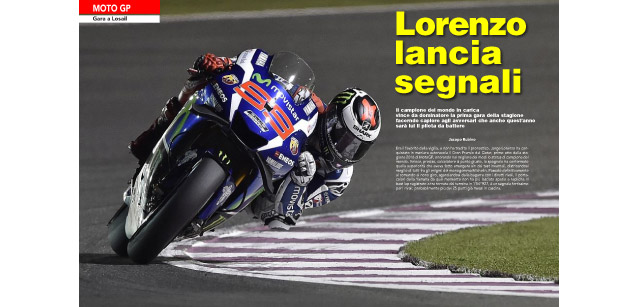 È online il Magazine n.347<br />Lorenzo lancia segnali