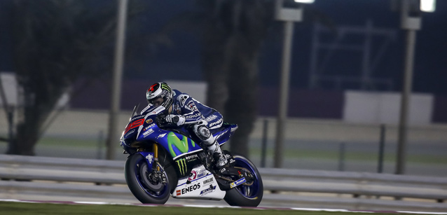 Losail - 3° giorno<br />Lorenzo mette paura