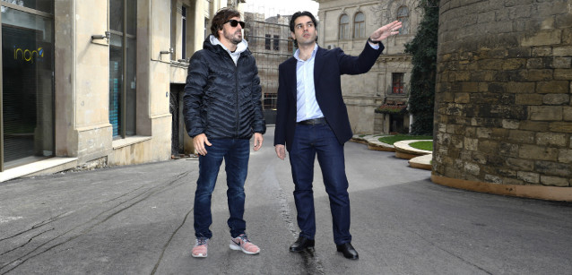 Alonso in visita a Baku<br />"Circuito suggestivo"