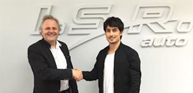 Stockinger con l'Audi della ISR