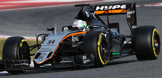 Celis nei test con la Force India