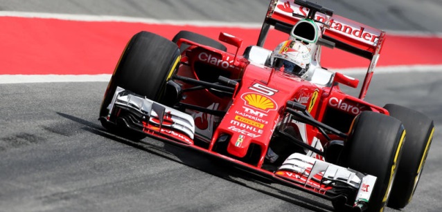 Test a Montmel&ograve;, 1° giorno<br />Vettel prende il comando