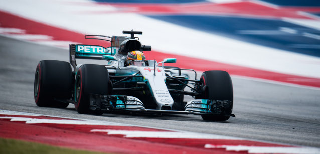 Austin - Libere 1<br />Hamilton precede Vettel