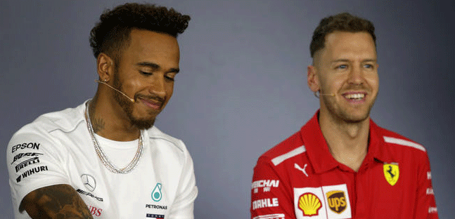 Vettel, una carezza a Lewis<br />"Hamilton &egrave; il migliore"