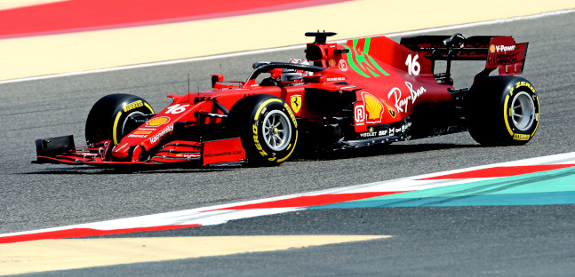 Filming day per Ferrari e Haas,<br />SF21 e VF-21 gi&agrave; in pista a Sakhir<br />