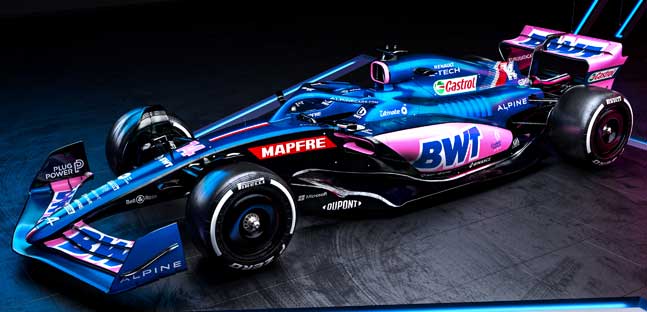 Alpine cerca il rilancio<br />con la A522, Alonso e Ocon