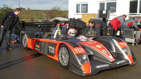 Test con l'Audi R10 per Cressoni