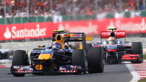 Silverstone - Gara<br>Webber e Hamilton, che spettacolo