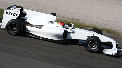 Grosjean in pista a Monza