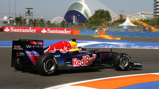 Valencia - Qualifica<br>Prima fila Red Bull con Vettel e Webber