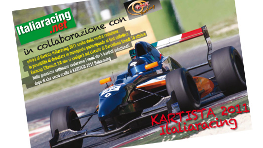&Egrave; online il Magazine 144<br>Italiaracing e One offrono un test<br>a Barcellona al 'nostro' kartista 2011