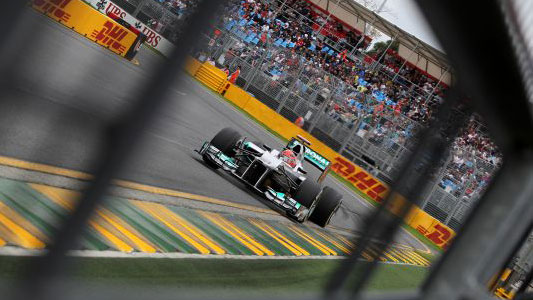 Melbourne - Libere 2<br>Comandano la pioggia e Schumacher