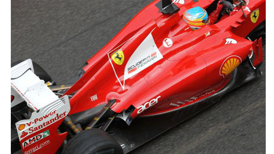 Test al Mugello - 1° turno<br>Nuovi scarichi per la Ferrari