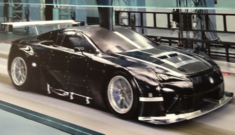 La Lexus LF-A in galleria del vento