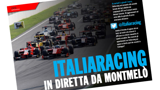 &Egrave; online il Magazine 216 Italiaracing<br>Segui su Twitter la diretta dei test GP2