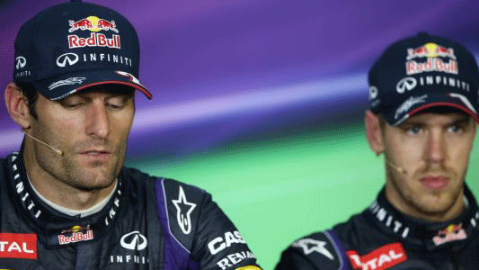 Vettel si scusa col personale Red Bull<br>ed ha stretto la mano a Webber