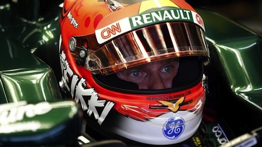 Kovalainen con la Caterham<br>nelle libere di Al Sakhir e Barcellona