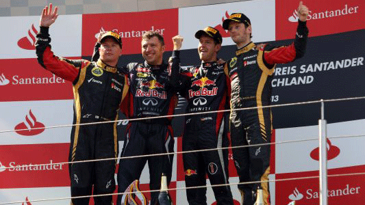 Nurburgring - Il commento<br>Vettel impeccabile, due Lotus sul podio