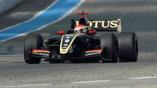 Sorensen debutta con la Lotus F.1<br>Il test sul circuito di Le Castellet