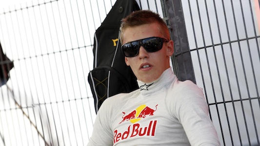 Kvyat con la Toro Rosso nel 2014