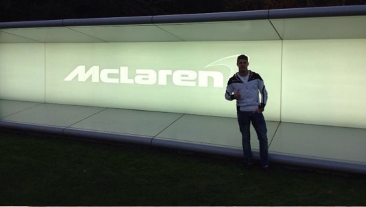 Regalia ha provato il simulatore McLaren