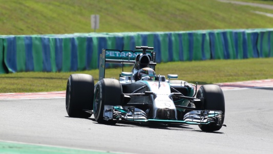 Budapest – Libere 1<br>Hamilton precede Rosberg. Le Ferrari inseguono