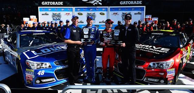 Daytona, qualifica:<br />Gordon e Johnson, trenino al top