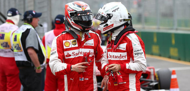 Vettel e Raikkonen<br />si tirano le orecchie