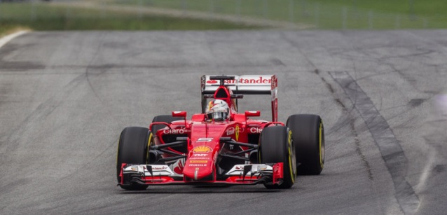 Spielberg - Libere 2<br />Vettel primo, ma a testa bassa