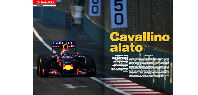 Singapore - Red Bull, cavallino alato