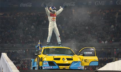 Ekstrom batte Loeb<br>nella Race of Champions